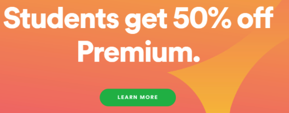 korting voorbeeld spotify